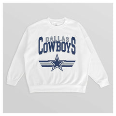 Gameday Couture Women's Swift Strike Premium Oversized Fleece Pullover Sweatshirt - Dallas Cowboys Pullover