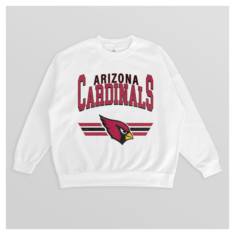 Gameday Couture Women's Swift Strike Premium Oversized Fleece Pullover Sweatshirt - Arizona Cardinals Pullover
