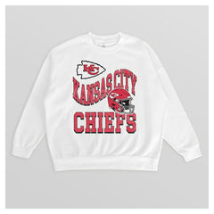 Gameday Couture Women's Oversized Hard Earned Premium Fleece Pullover Sweatshirt - Kansas City Chiefs Pullover