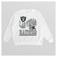 Gameday Couture Women's Oversized Hard Earned Premium Fleece Pullover Sweatshirt - Las Vegas Raiders Pullover