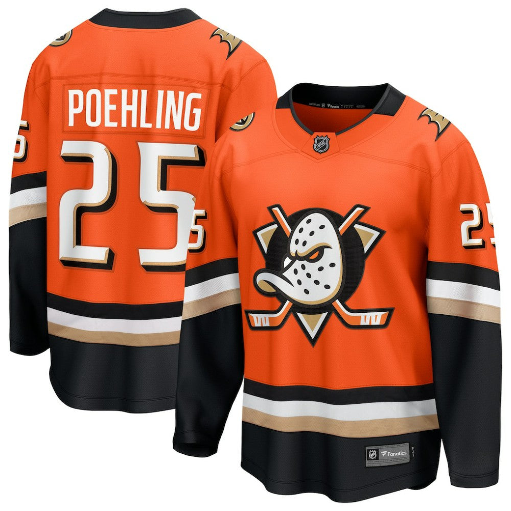 NHL Ryan Poehling Anaheim Ducks Fanatics Home Breakaway Jersey