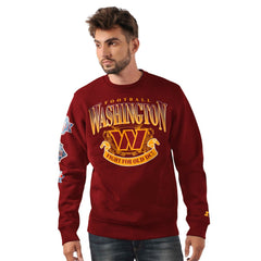 Starter Fight On Knit Crewneck Sweatshirt - Washington Commanders Sweatshirts