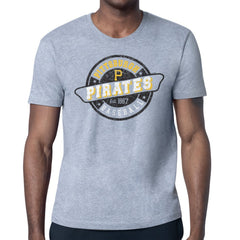 Gray Pittsburgh Pirates Starter Route 66 Team Logo T-Shirt