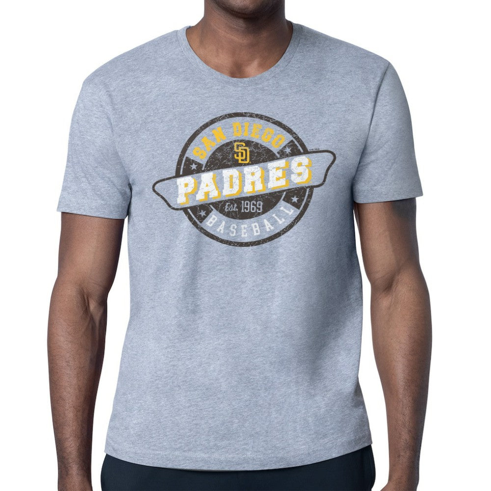 Heather Gray San Diego Padres Starter Route 66 Team Logo T-Shirt