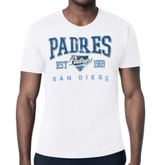White San Diego Padres Starter Distressed Logo T-Shirt