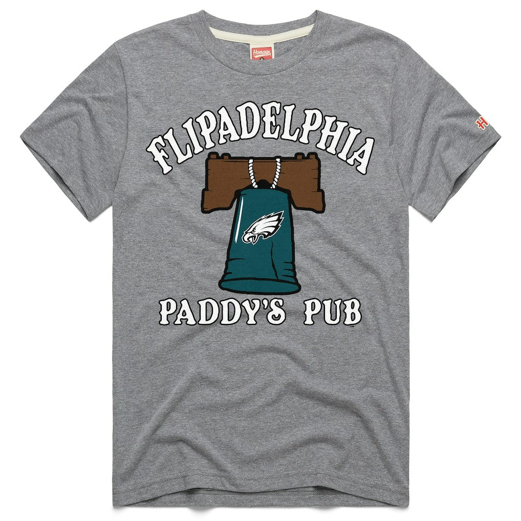 x It's Always Sunny in Philadelphia Homage Unisex Flipadelphia Paddy's Pub Tri-Blend T-Shirt - Philadelphia Eagles T-shirts