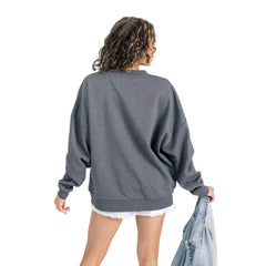 Gameday Couture Women's Long Weekends Oversized Premium Fleece Pullover Sweatshirt - Miami Dolphins Pullover