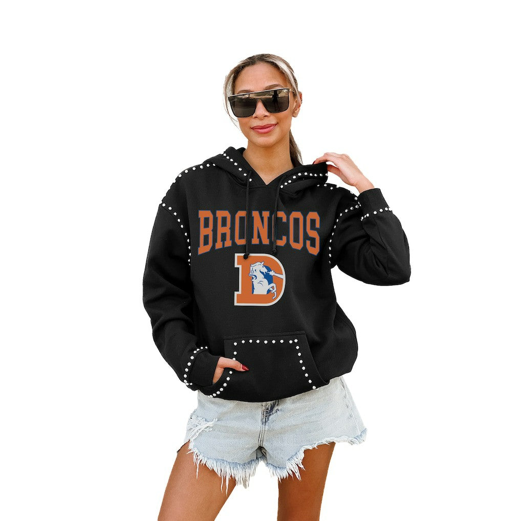 Gameday Couture Women's Studded Pullover Hoodie - Denver Broncos Hoodies