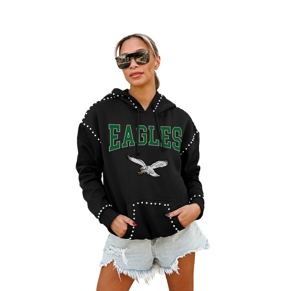 Gameday Couture Women's Studded Pullover Hoodie - Philadelphia Eagles Hoodies