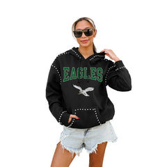 Gameday Couture Women's Studded Pullover Hoodie - Philadelphia Eagles Hoodies