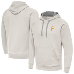 Cream Pittsburgh Pirates Antigua Victory Pullover Hoodie
