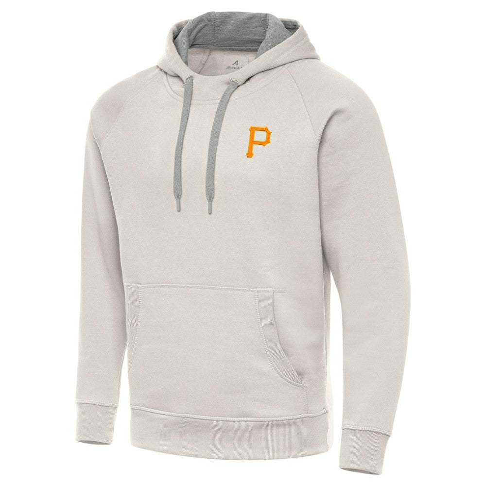 Cream Pittsburgh Pirates Antigua Victory Pullover Hoodie
