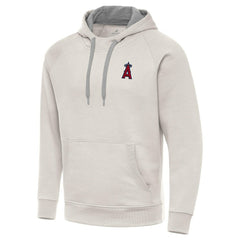 Cream Los Angeles Angels Antigua Victory Pullover Hoodie