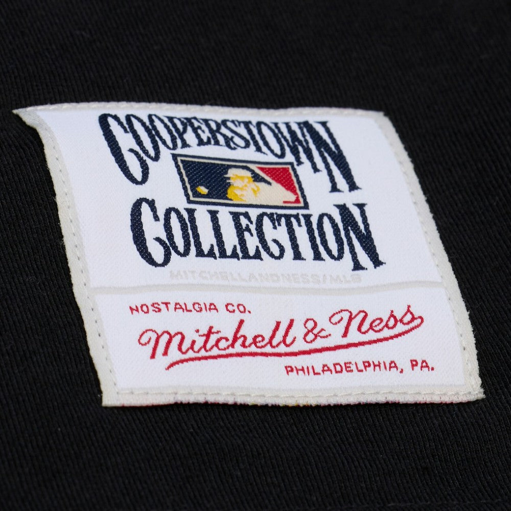 Black Detroit Tigers Mitchell & Ness Women's Cooperstown Collection Phantom Cropped T-Shirt
