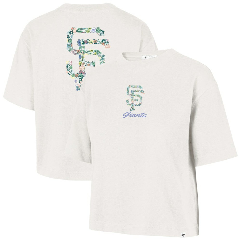 Natural San Francisco Giants '47 Women's Full Bloom Cropped T-Shirt
