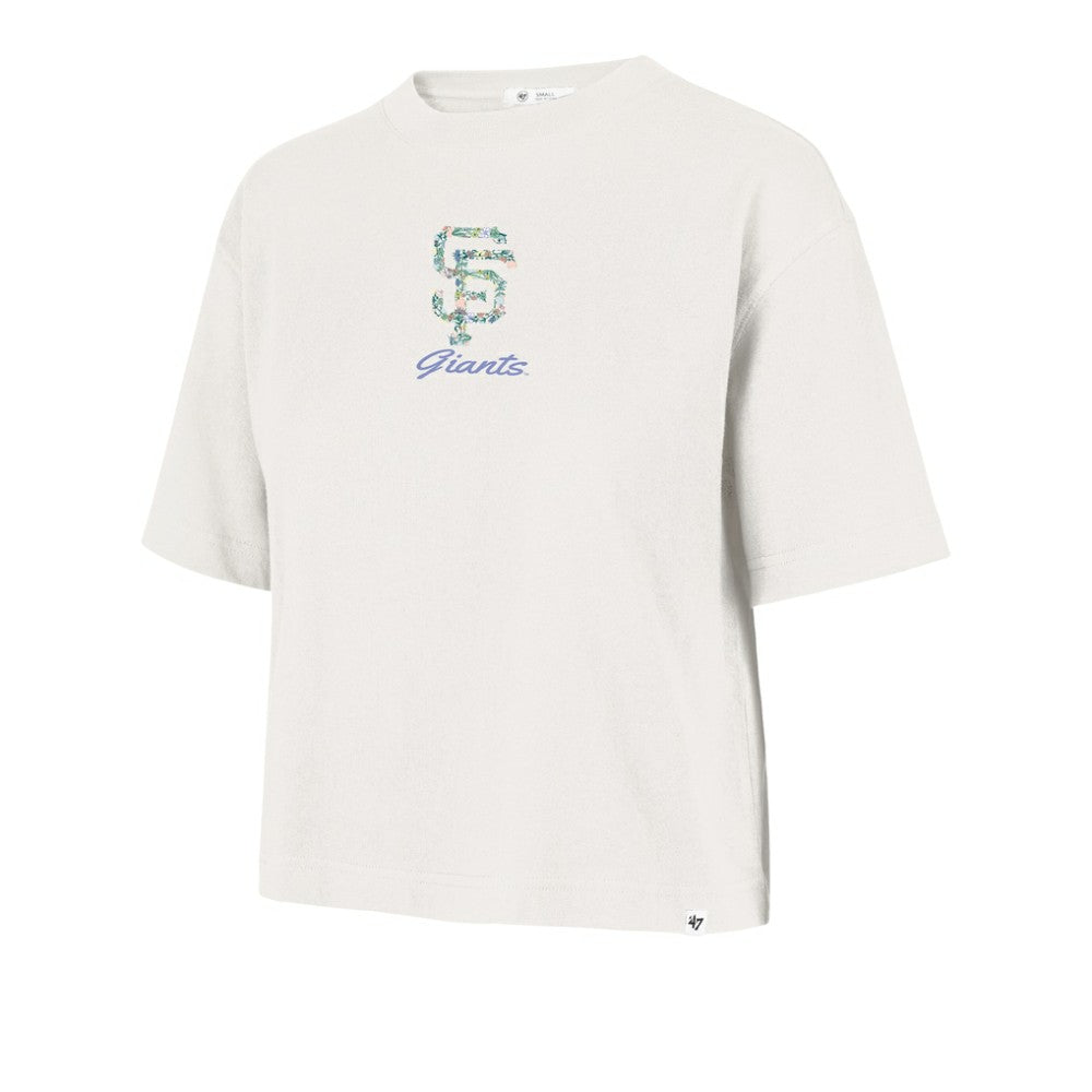 Natural San Francisco Giants '47 Women's Full Bloom Cropped T-Shirt