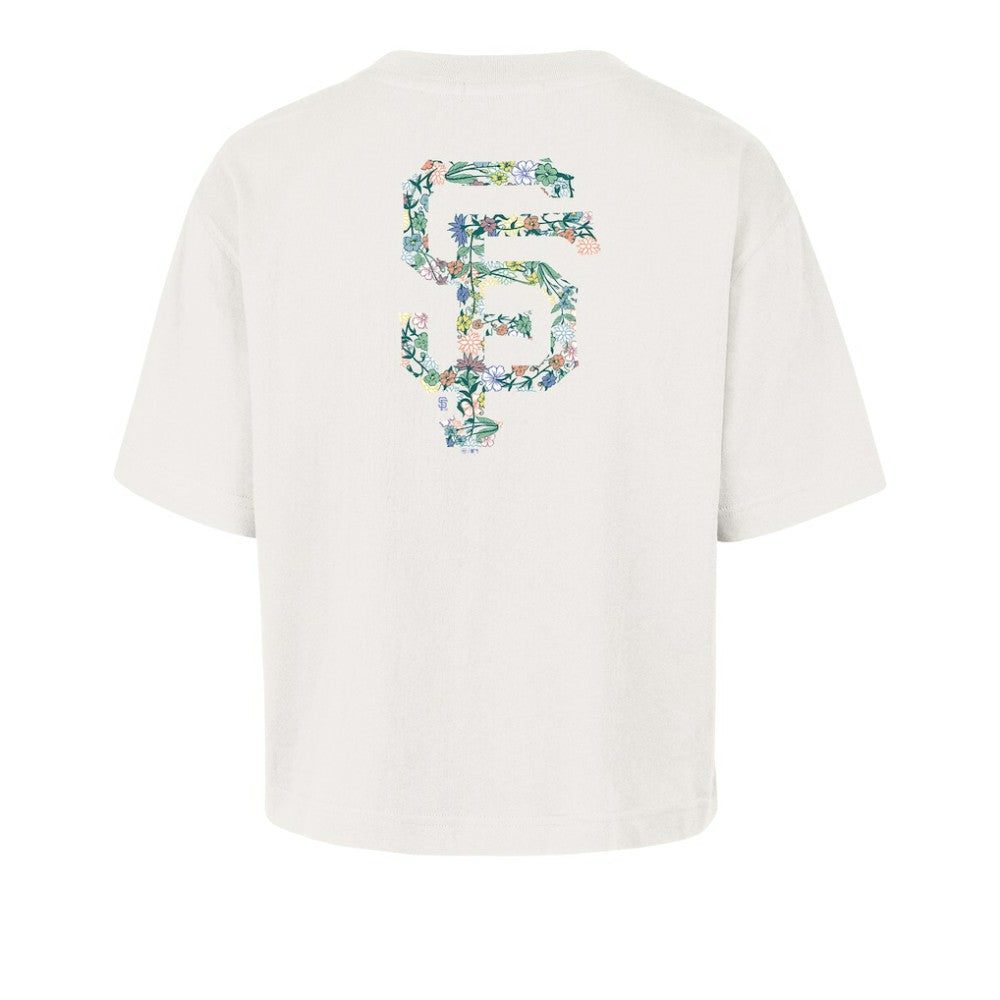 Natural San Francisco Giants '47 Women's Full Bloom Cropped T-Shirt