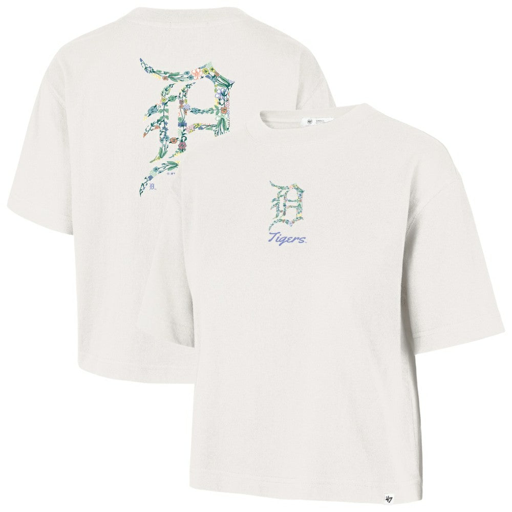 Natural Detroit Tigers '47 Women's Full Bloom Cropped T-Shirt