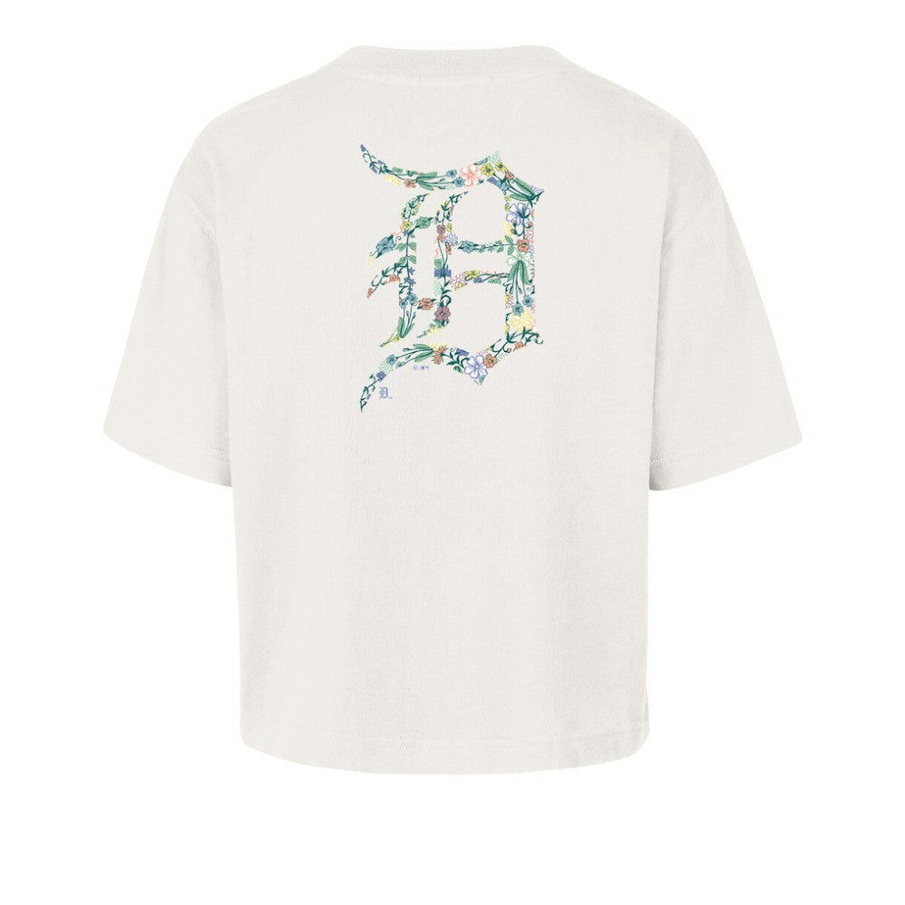 Natural Detroit Tigers '47 Women's Full Bloom Cropped T-Shirt
