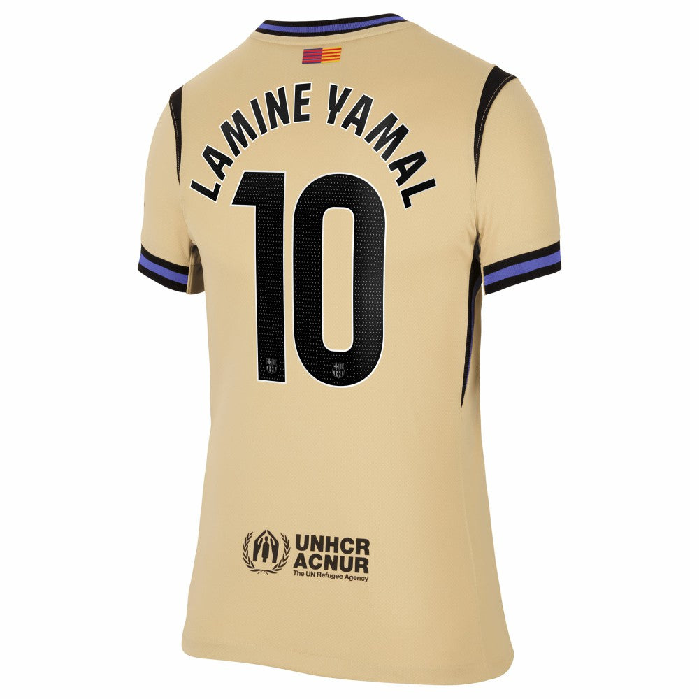 Lamine Yamal Barcelona Women's 2025/26 Away Stadium Replica Jersey