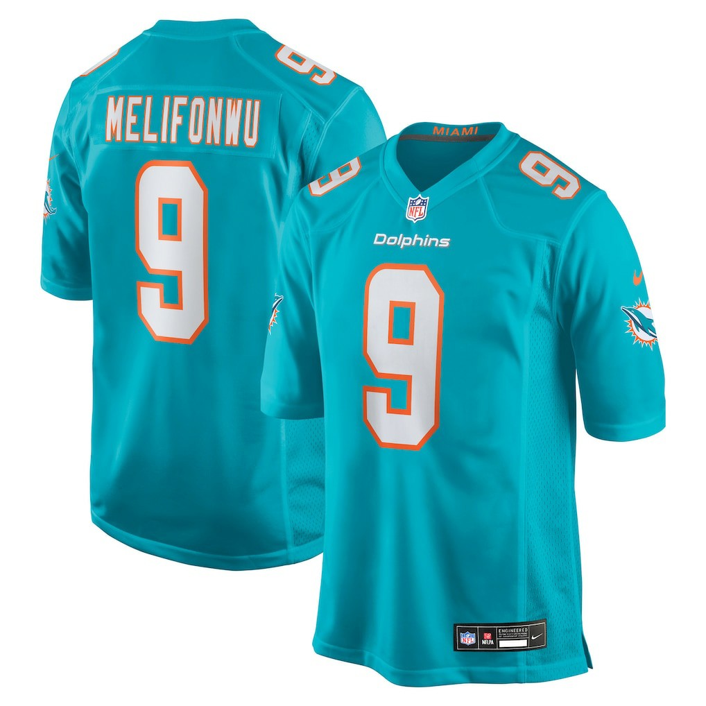 Ifeatu Melifonwu  Team Game Jersey - Miami Dolphins Jerseys