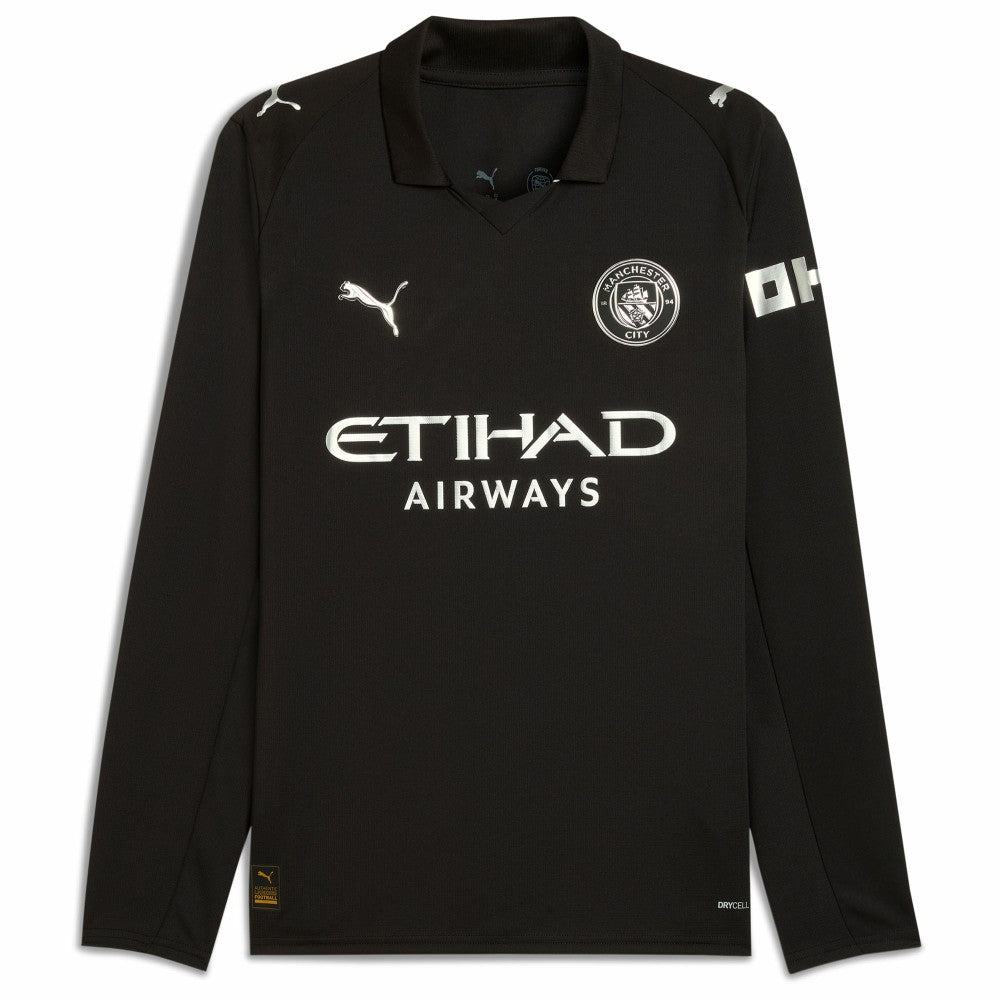 Erling Haaland Manchester City 2025/26 Away Replica Long Sleeve Player Jersey