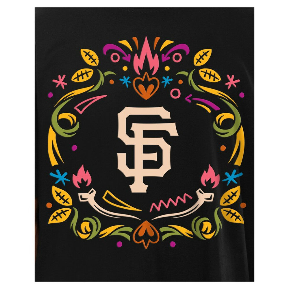 Black San Francisco Giants New Era Día de los Muertos T-Shirt