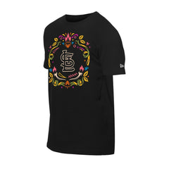 Black St. Louis Cardinals New Era Día de los Muertos T-Shirt