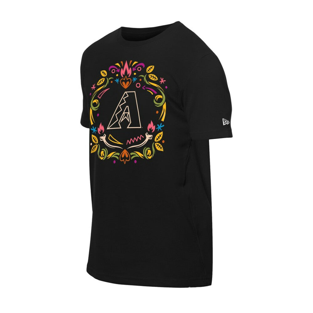Black Arizona Diamondbacks New Era Día de los Muertos T-Shirt