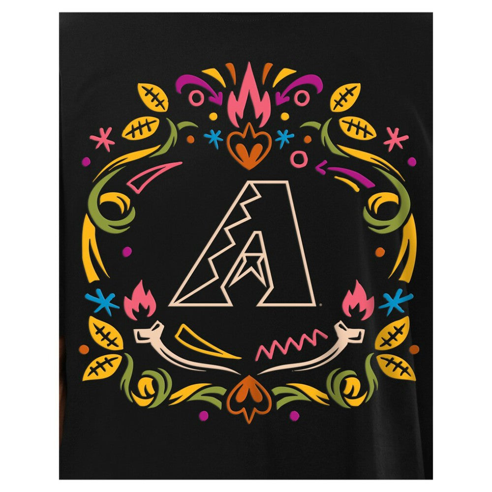 Black Arizona Diamondbacks New Era Día de los Muertos T-Shirt