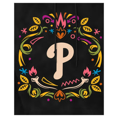 Black Philadelphia Phillies New Era Día de los Muertos Brushed Fleece Hoodie