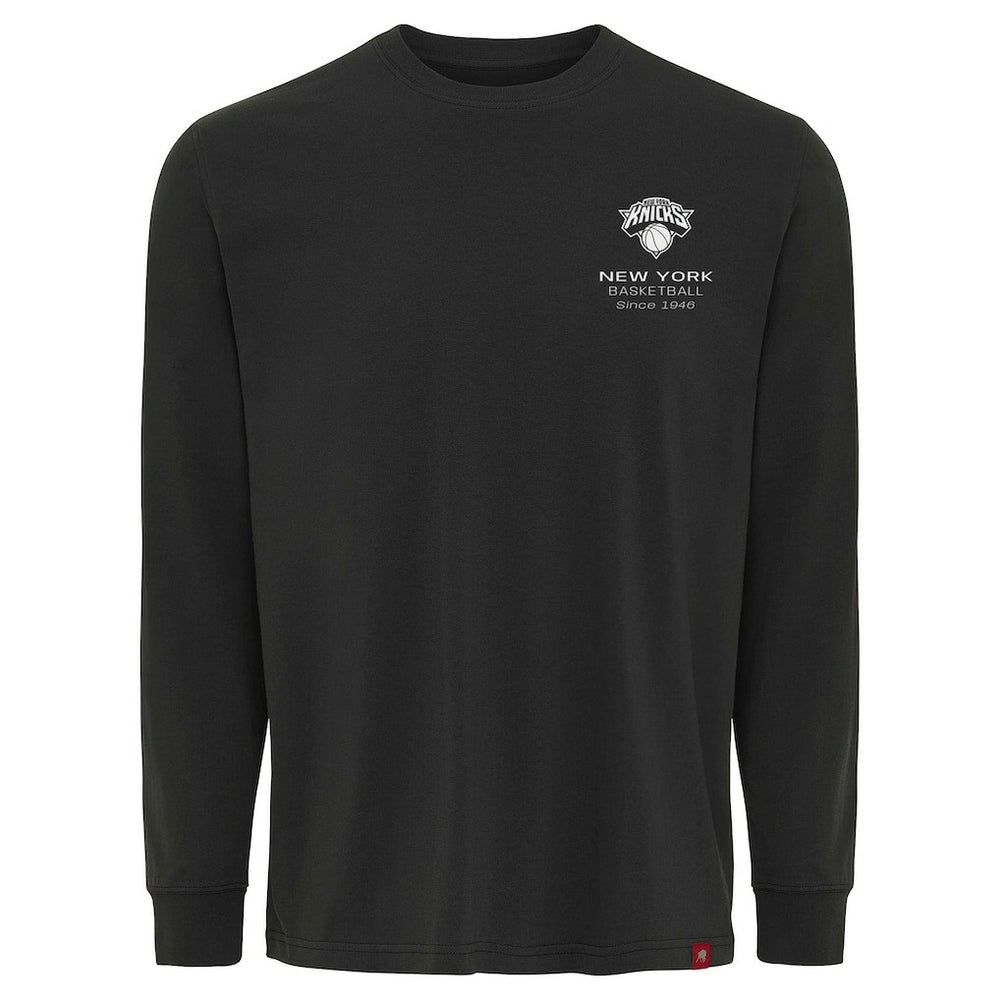 New York Knicks Sportiqe Unisex Athletic Club Collection Sherwood Relaxed Fit Premium Long-Sleeve T-Shirt