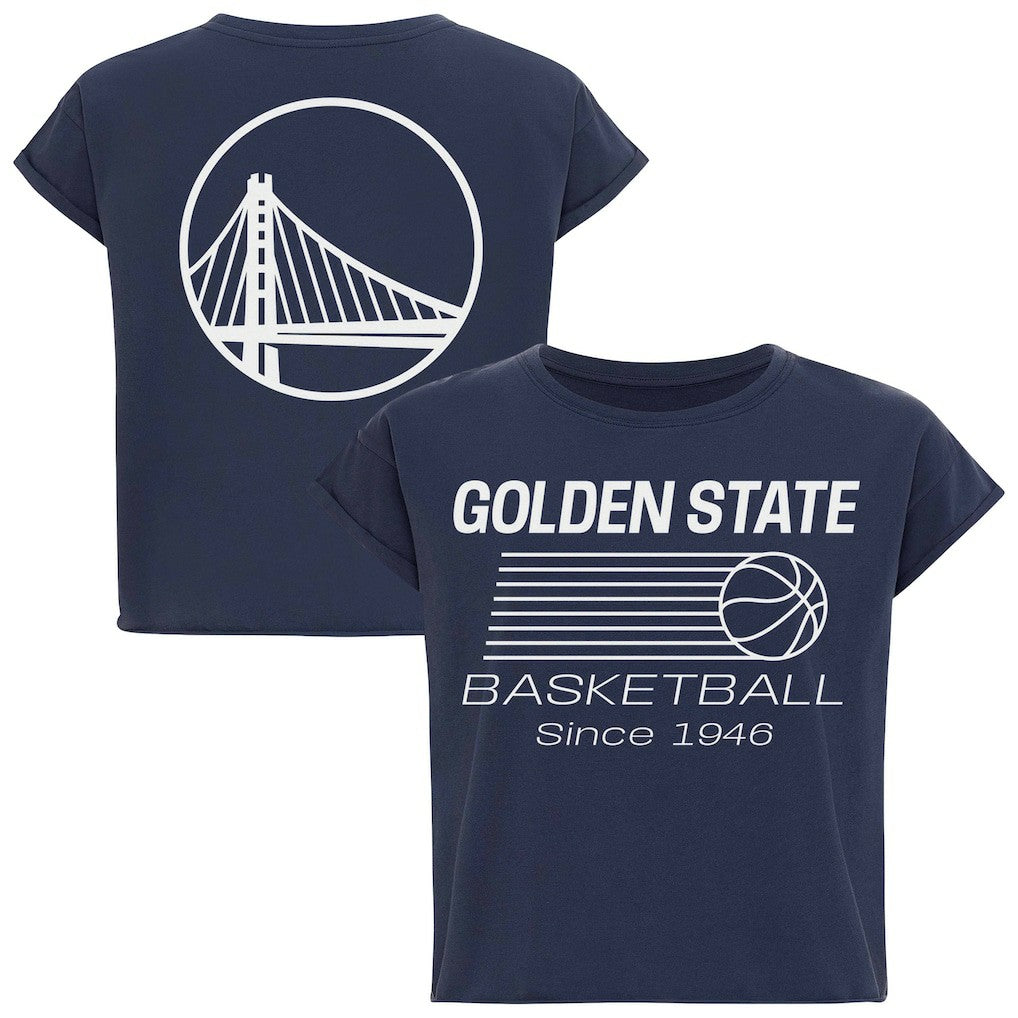 Golden State Warriors Sportiqe Women's Athletic Club Collection Alana Premium Cropped T-Shirt sale