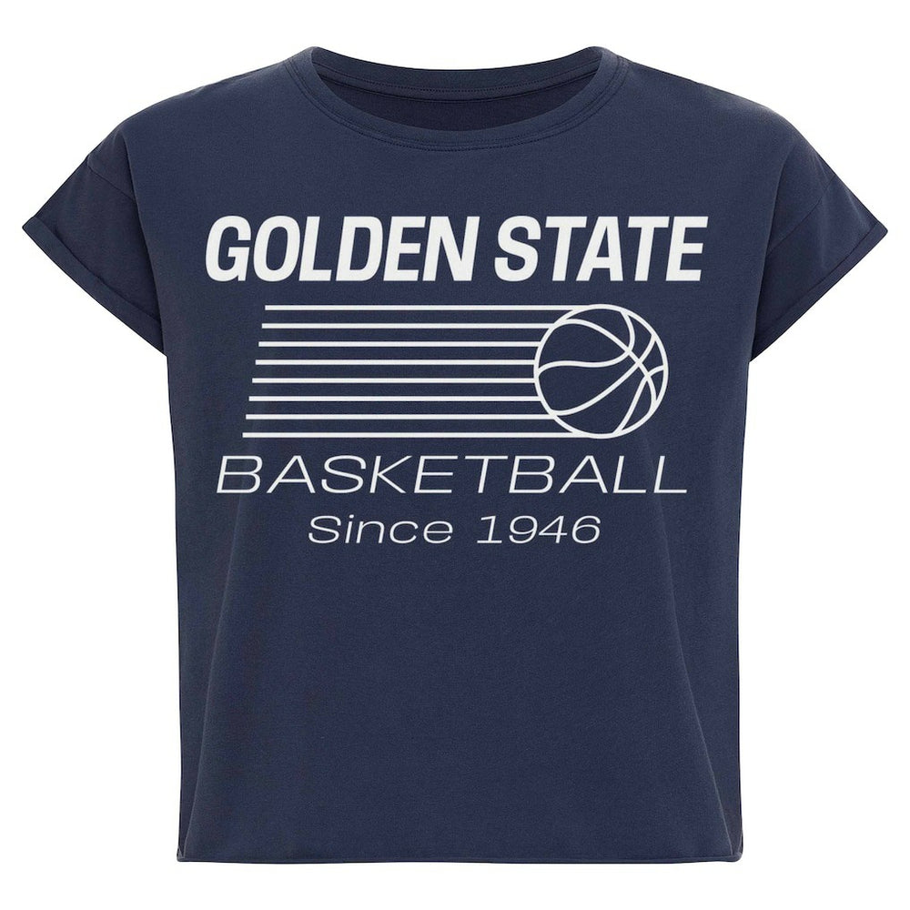 Golden State Warriors Sportiqe Women's Athletic Club Collection Alana Premium Cropped T-Shirt sale