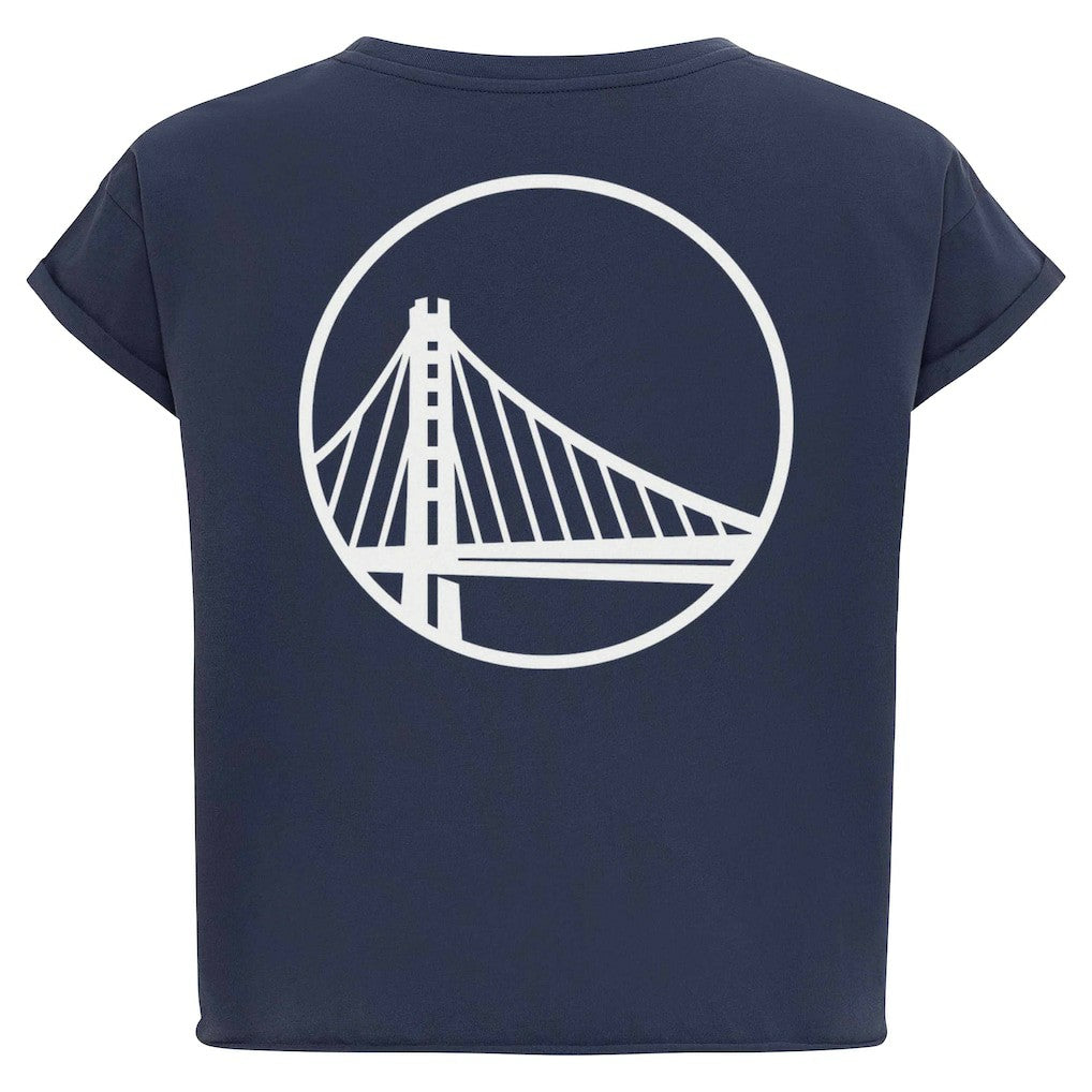 Golden State Warriors Sportiqe Women's Athletic Club Collection Alana Premium Cropped T-Shirt sale