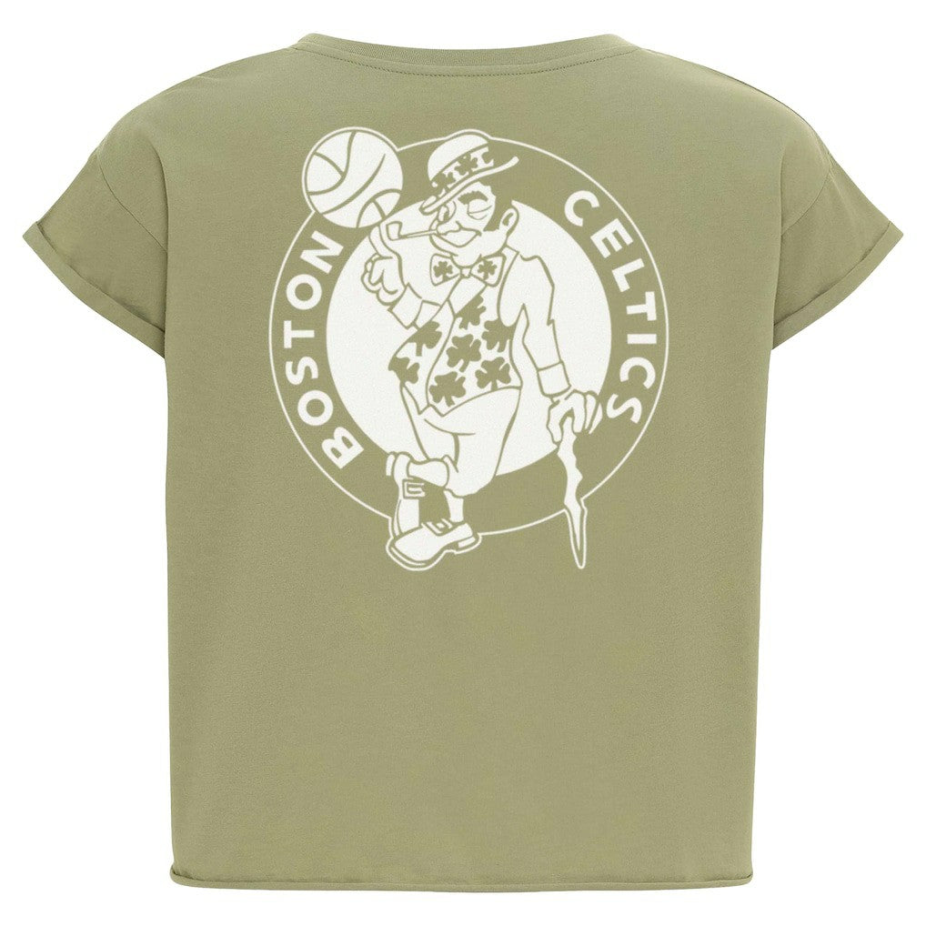 Boston Celtics Sportiqe Women's Athletic Club Collection Alana Premium Cropped T-Shirt