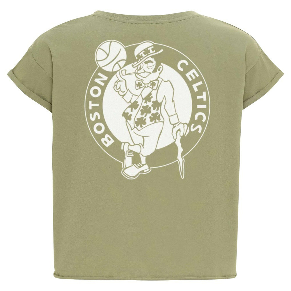 Boston Celtics Sportiqe Women's Athletic Club Collection Alana Premium Cropped T-Shirt