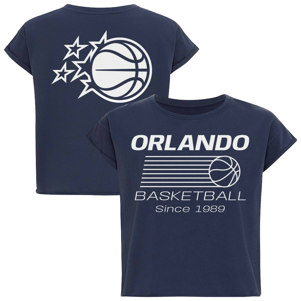 Orlando Magic Sportiqe Women's Athletic Club Collection Alana Premium Cropped T-Shirt