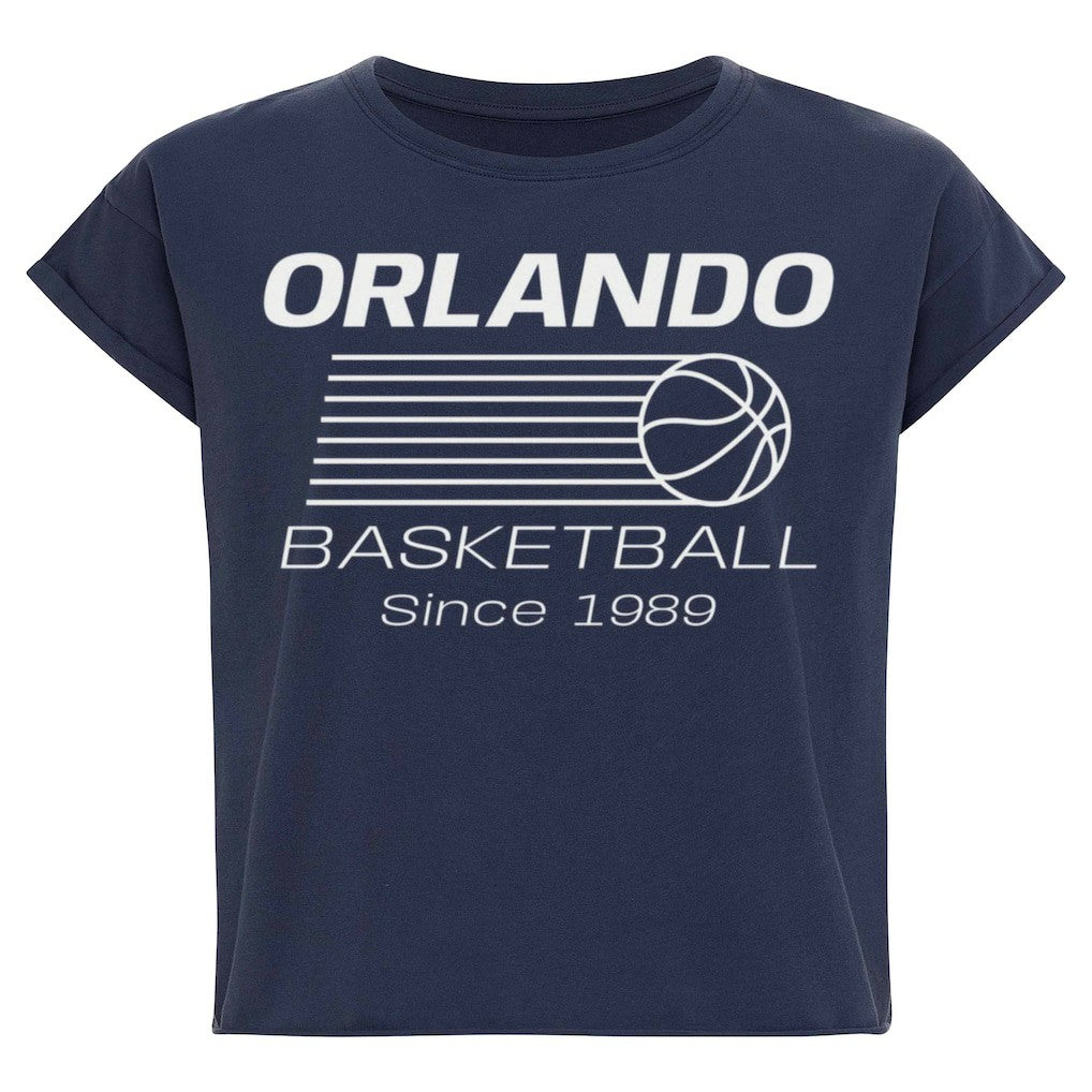 Orlando Magic Sportiqe Women's Athletic Club Collection Alana Premium Cropped T-Shirt