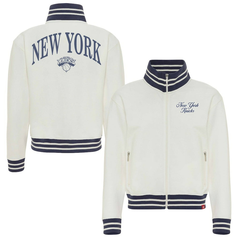 New York Knicks Sportiqe Women's Athletic Club Collection Sutton French Terry Full-Zip Jacket
