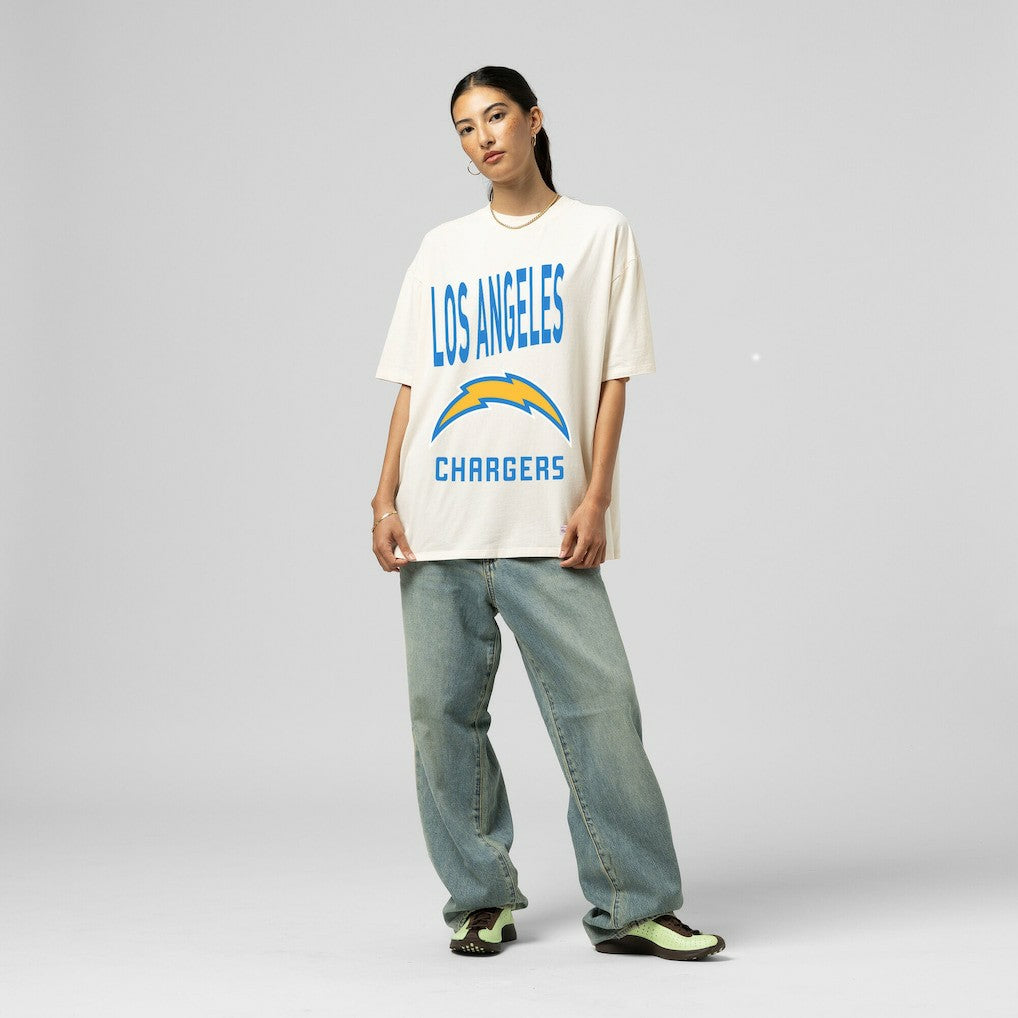 Women's Logo Rise Boyfriend T-Shirt - Los Angeles Chargers T-shirts