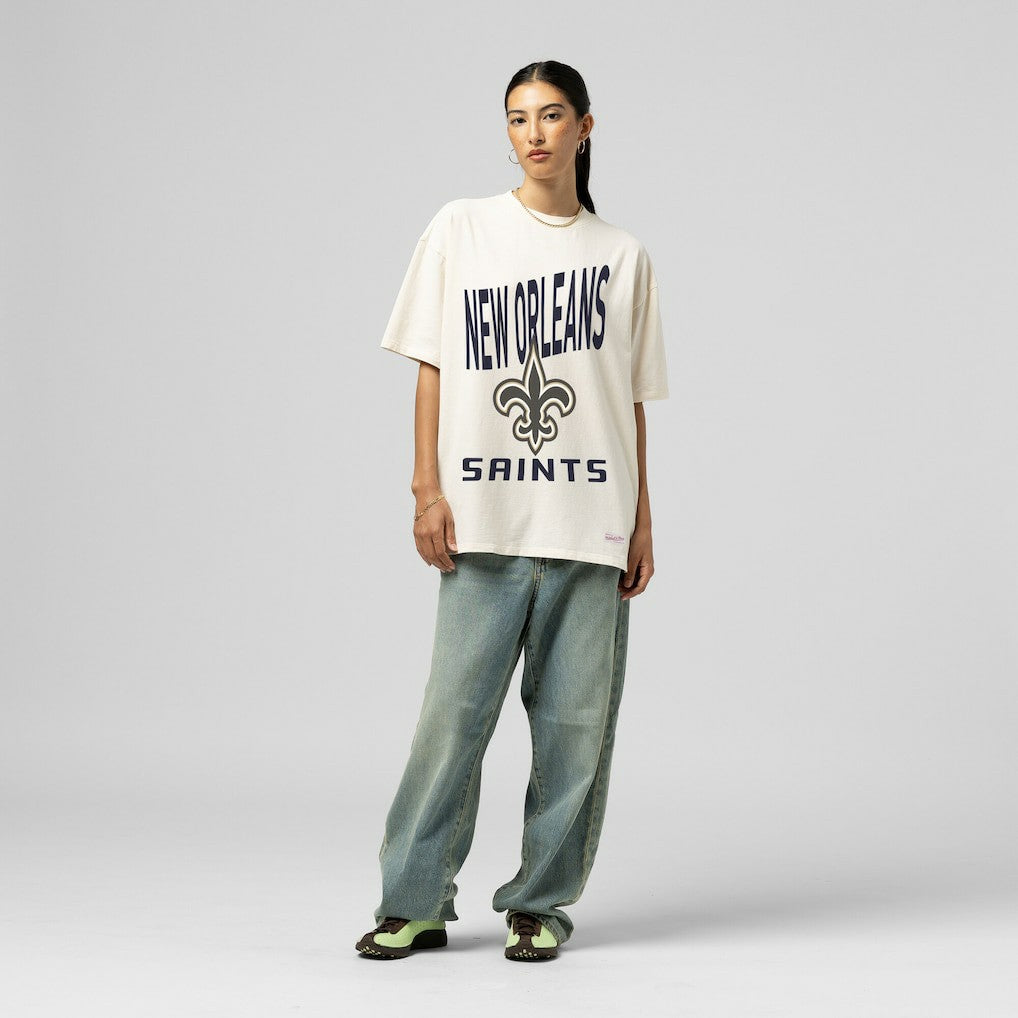Women's Logo Rise Boyfriend T-Shirt - New Orleans Saints T-shirts