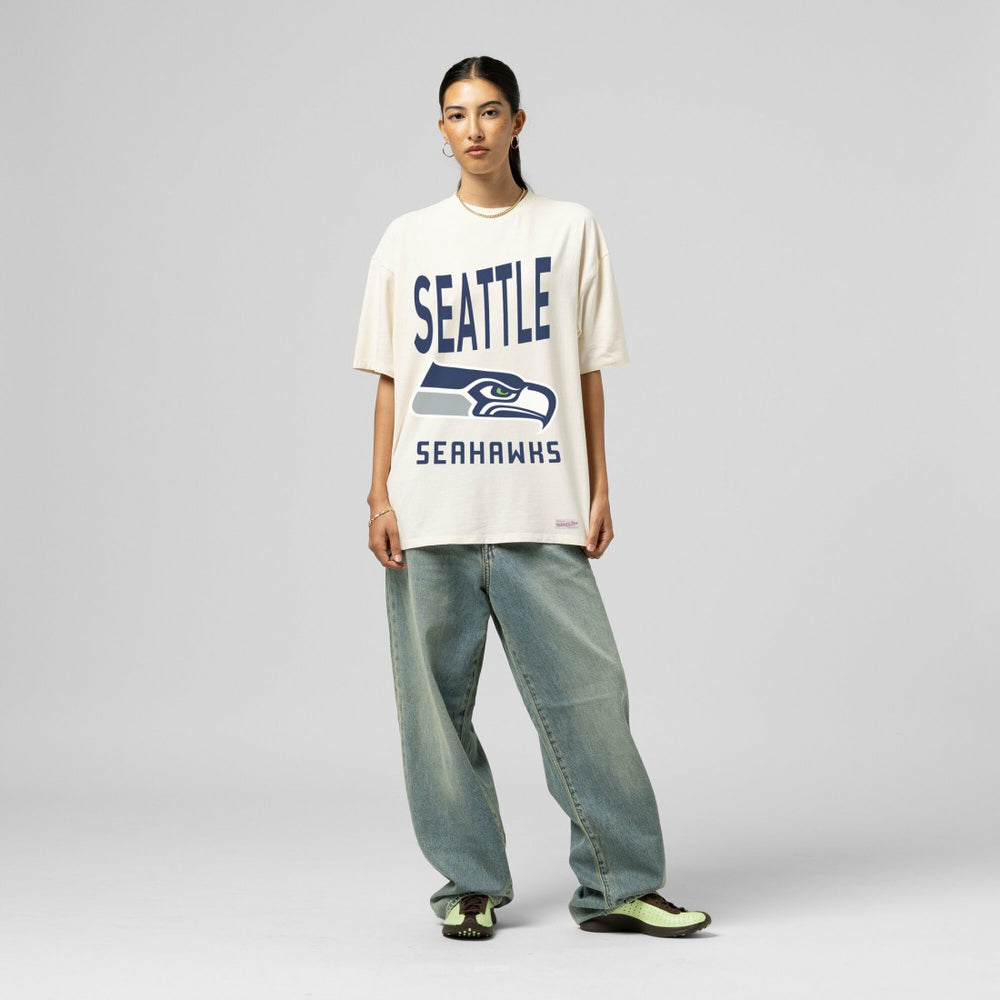 Women's Logo Rise Boyfriend T-Shirt - Seattle Seahawks T-shirts