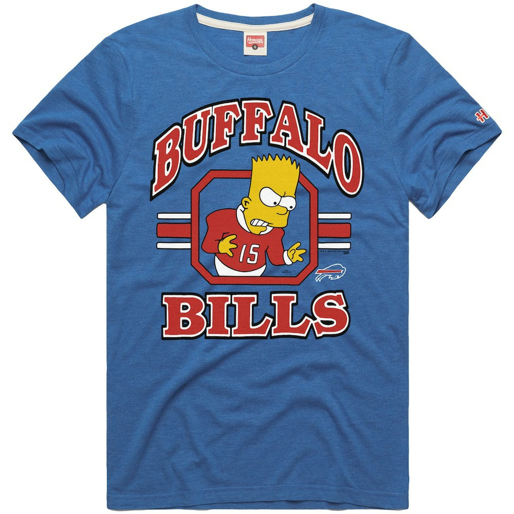 Homage x The Simpsons Unisex Tri-Blend T-Shirt - Buffalo Bills T-shirts