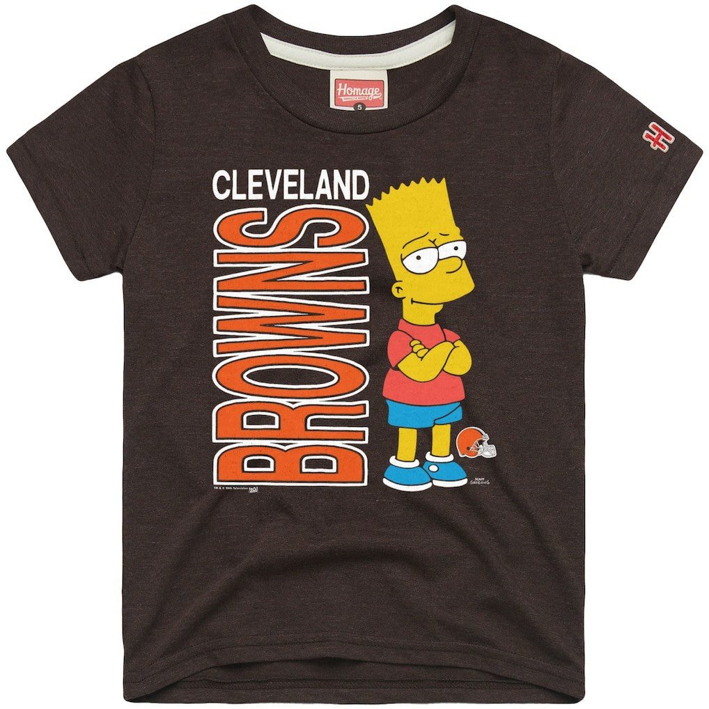 Homage x The Simpsons Unisex Tri-Blend T-Shirt - Cleveland Browns T-shirts