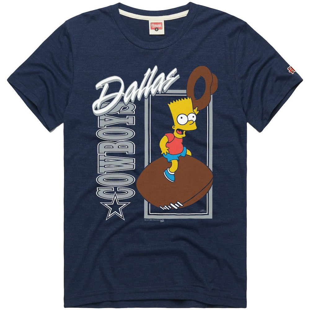 Homage x The Simpsons Unisex Tri-Blend T-Shirt - Dallas Cowboys T-shirts