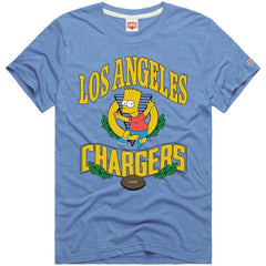 Homage x The Simpsons Unisex Tri-Blend T-Shirt - Los Angeles Chargers T-shirts