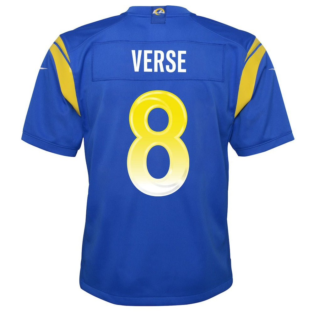 Jared Verse  Youth Team Game Jersey - Los Angeles Rams Jerseys