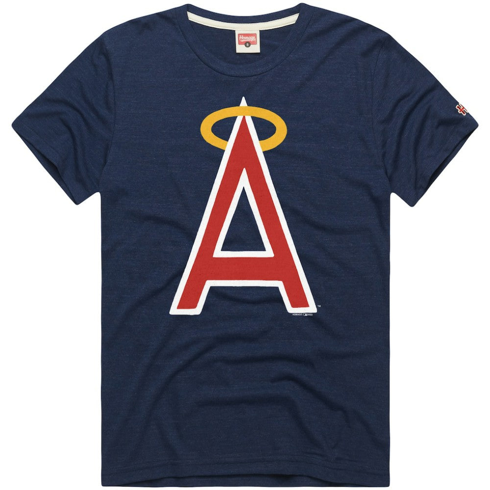 Navy Los Angeles Angels Homage Hyper Local Refresh T-Shirt