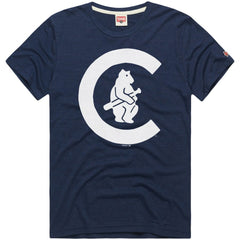 Navy Chicago Cubs Homage Hyper Local Refresh Tri-Blend T-Shirt